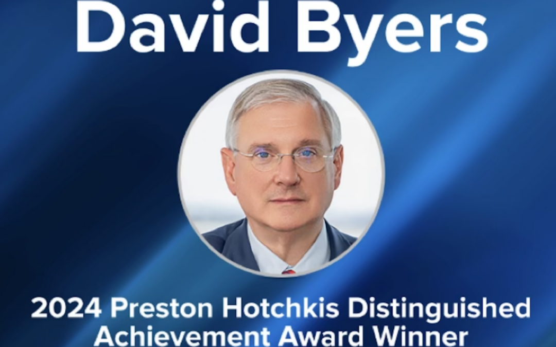 David Byers Receives Preston Hotchkis Distinguished Achievement Award